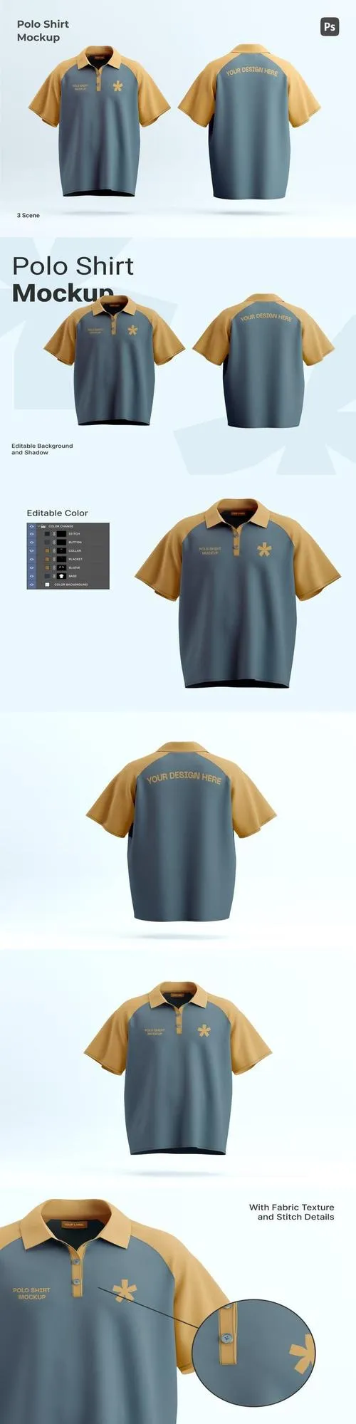 Polo Shirt Mockup