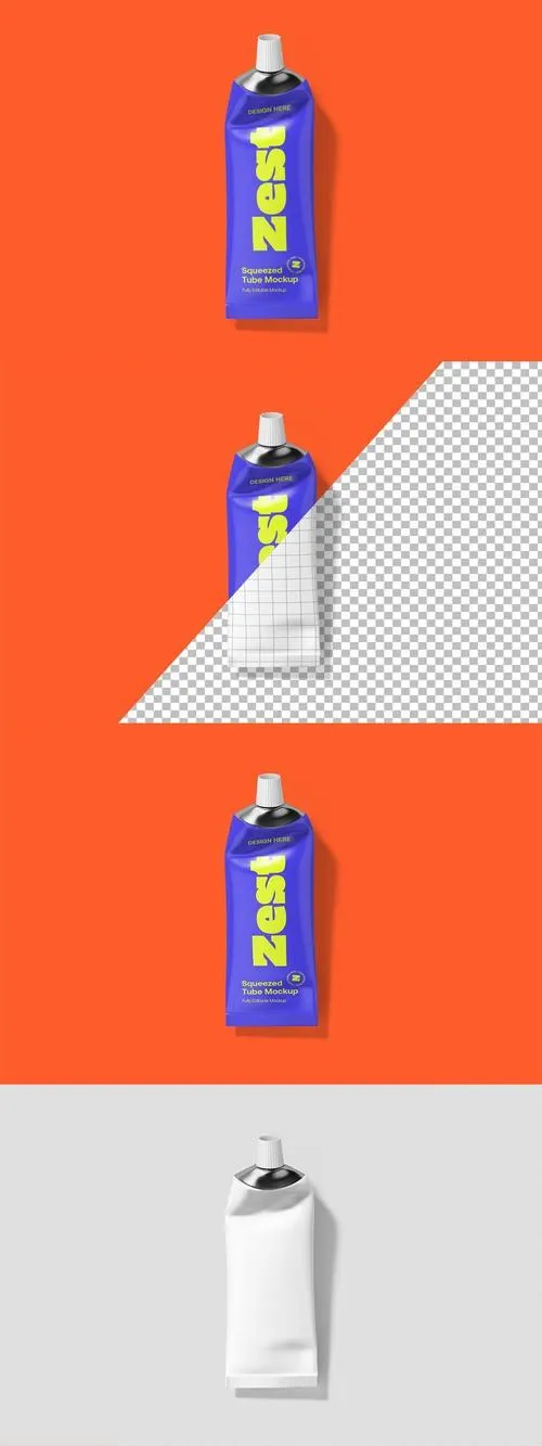 Cream Tube Mockup TVCXLQE