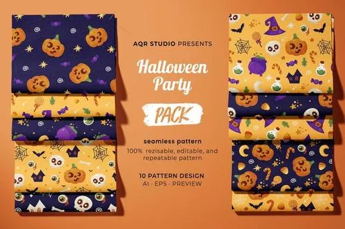 Halloween Party - Seamless Pattern 8H6CWH4