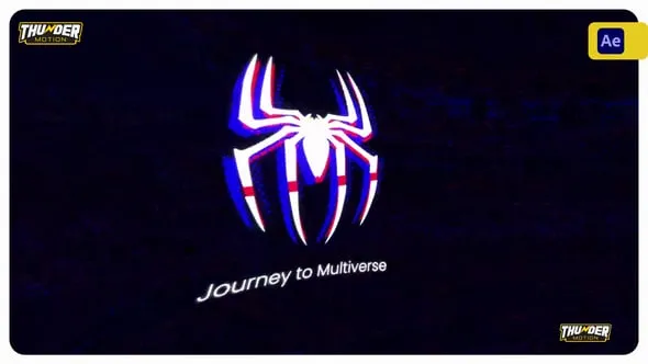 Journey to Multiverse - Glitch Logo Reveal 54605584
