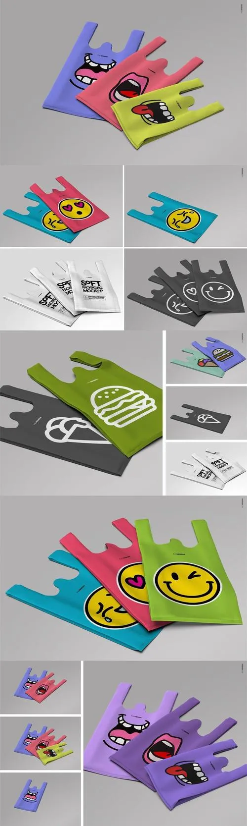 WCut Eco Bag Soft Packaging Mockup BSJ9ZR5