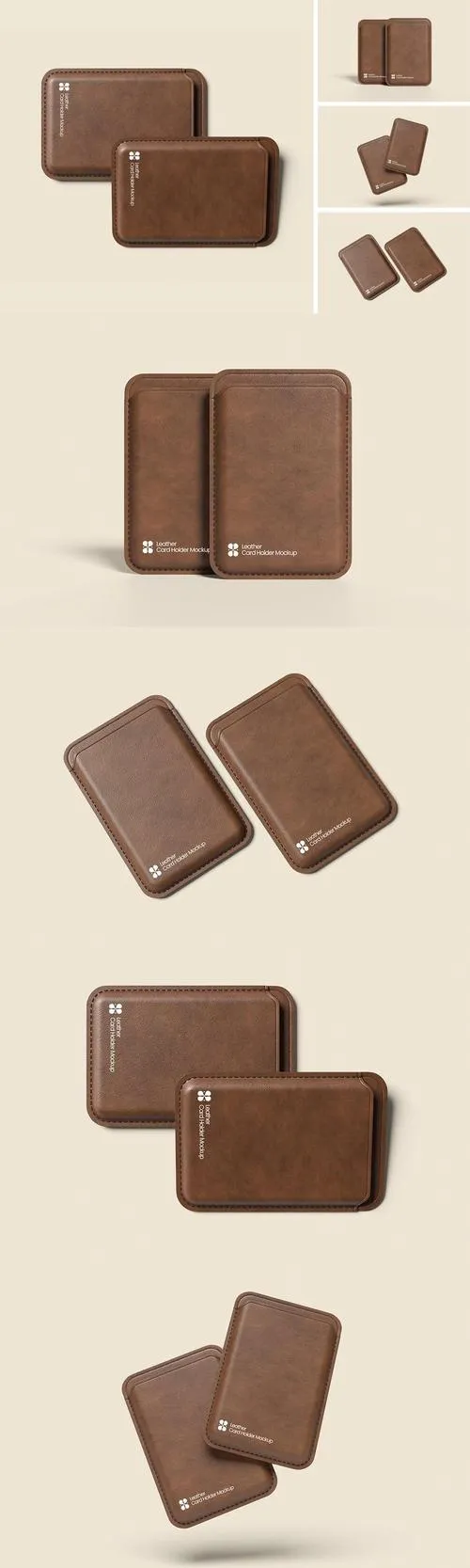 Leather Card Holder Mockup L6JWFWP