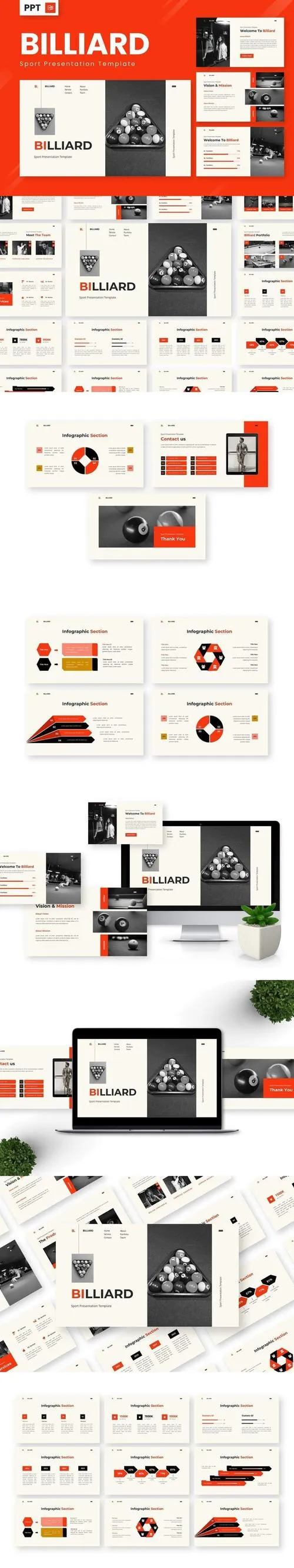 Billiard - Sport Powerpoint Templates