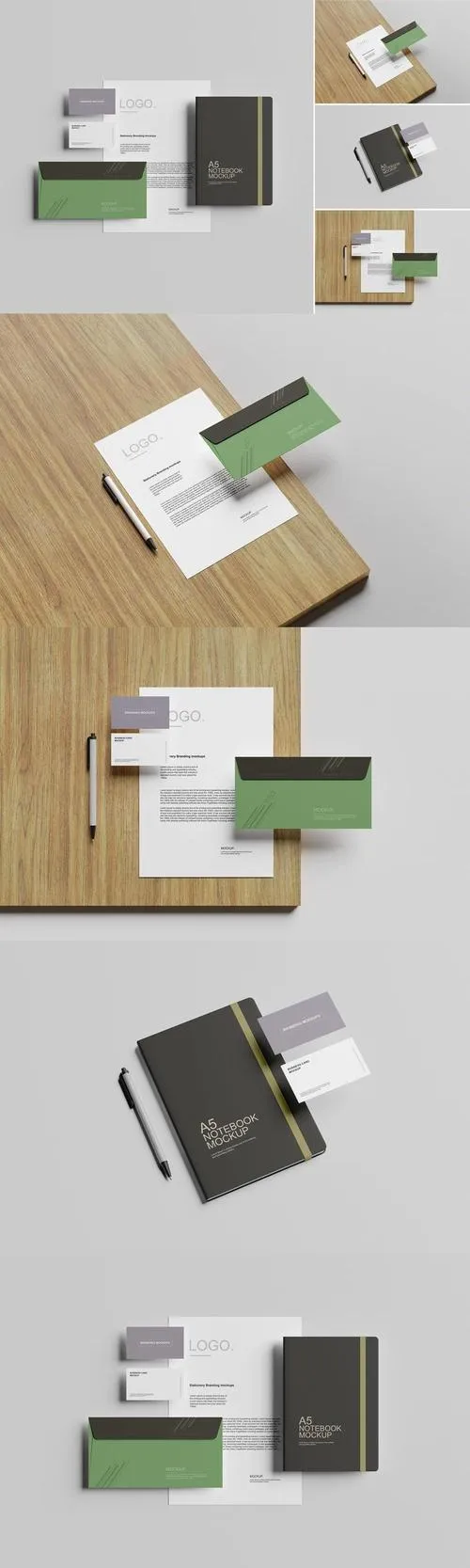 Stationery Branding mockups MSM9MJ8