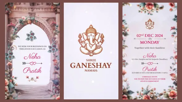 Traditional Indian Wedding Invitation 54605414 Videohive