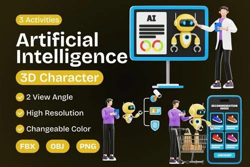 Artificial Intelligence 3D Character