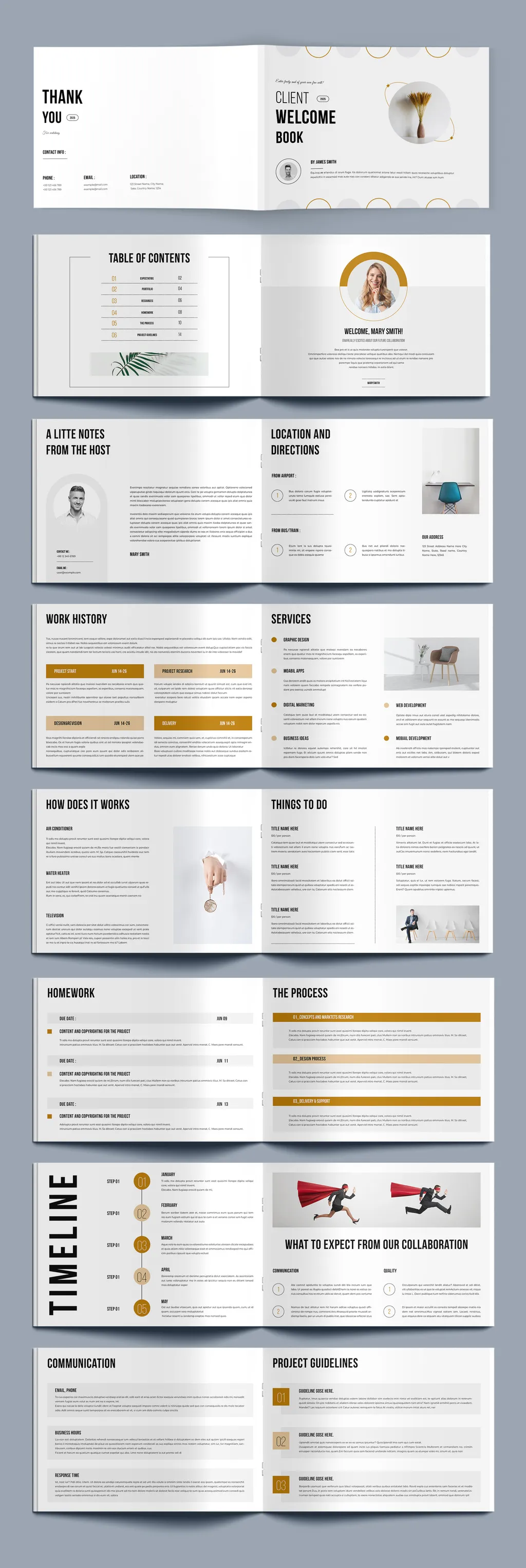 Welcome Book Template Landscape Layout 760290916 Adobestock