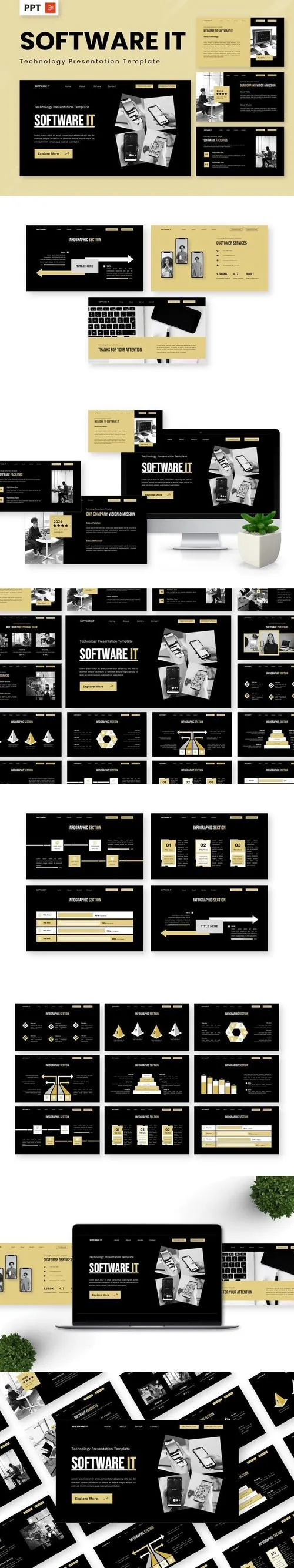 Software IT - Technology Powerpoint Templates