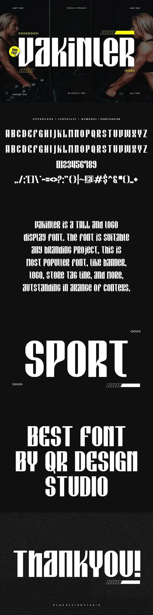 Vakinler - Sport Condensed Font