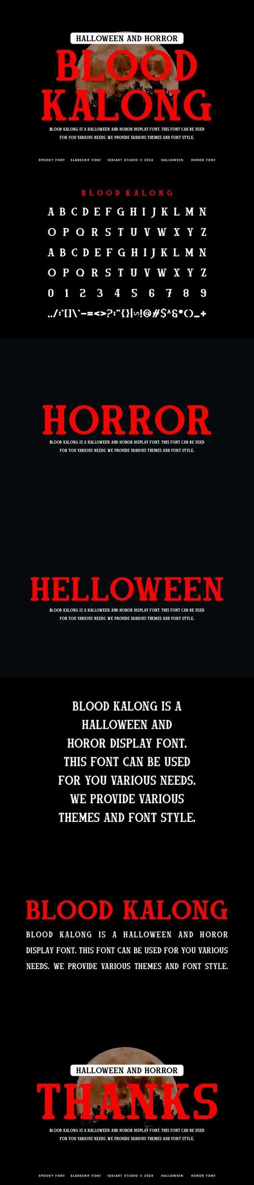 Blood Kalong - Horror & Halloween Font F3EUDFV