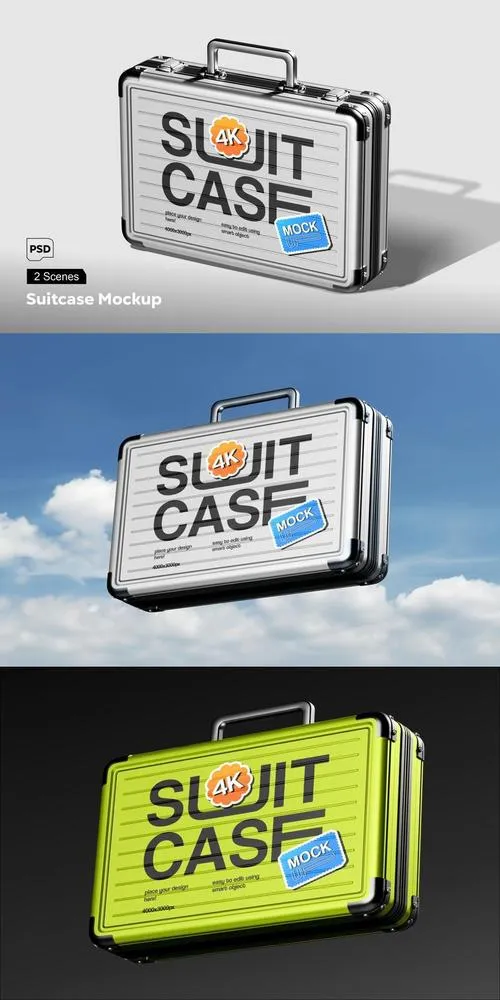 Suitcase Mockup