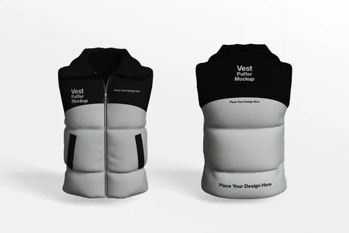 Vest Puffer Mockup 7UA52QV