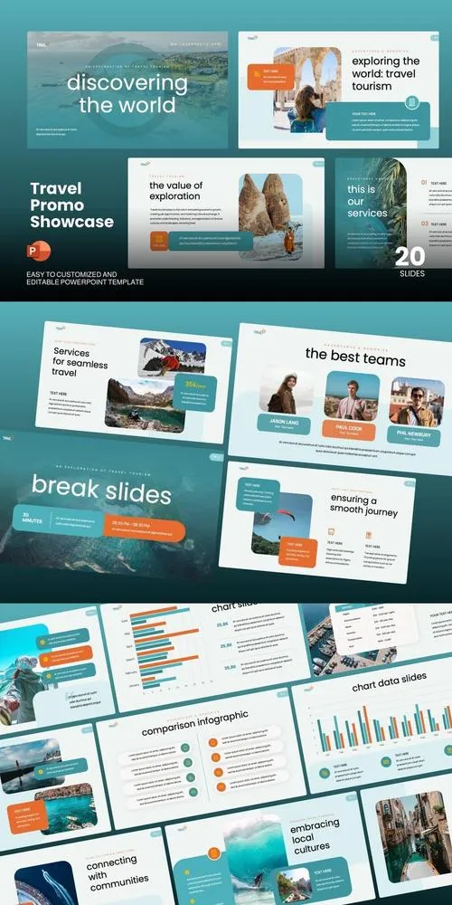 Travel Promo Showcase - Powerpoint Template