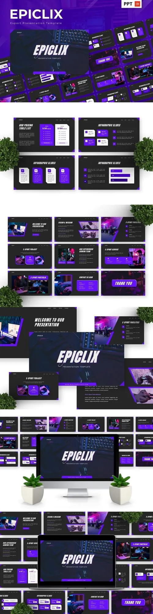 Epiclix - Esport Powerpoint Templates 2EEGJ9H