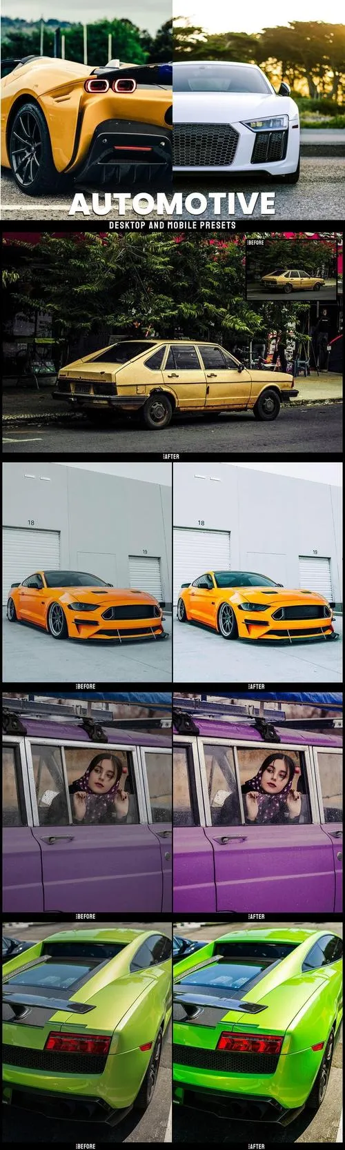 Automotive - Desktop and Mobile Presets