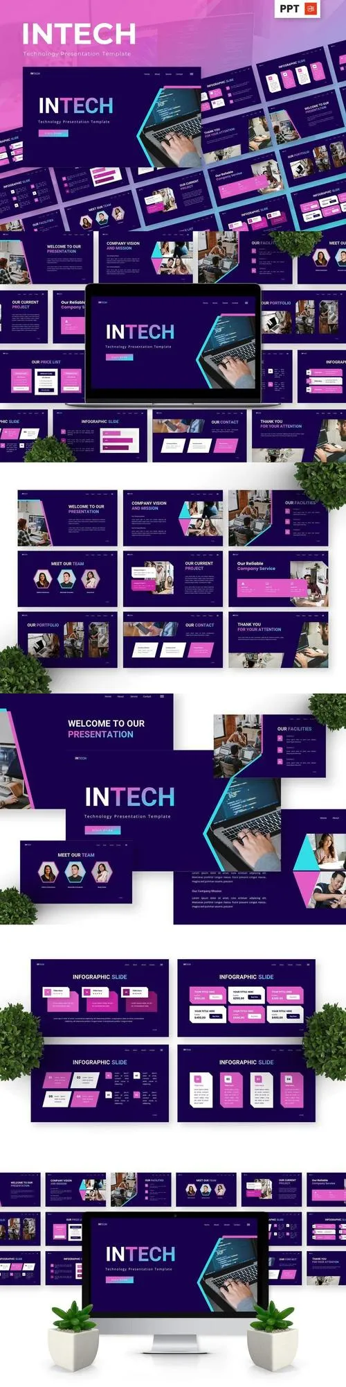 Intech - Technology Powerpoint Templates