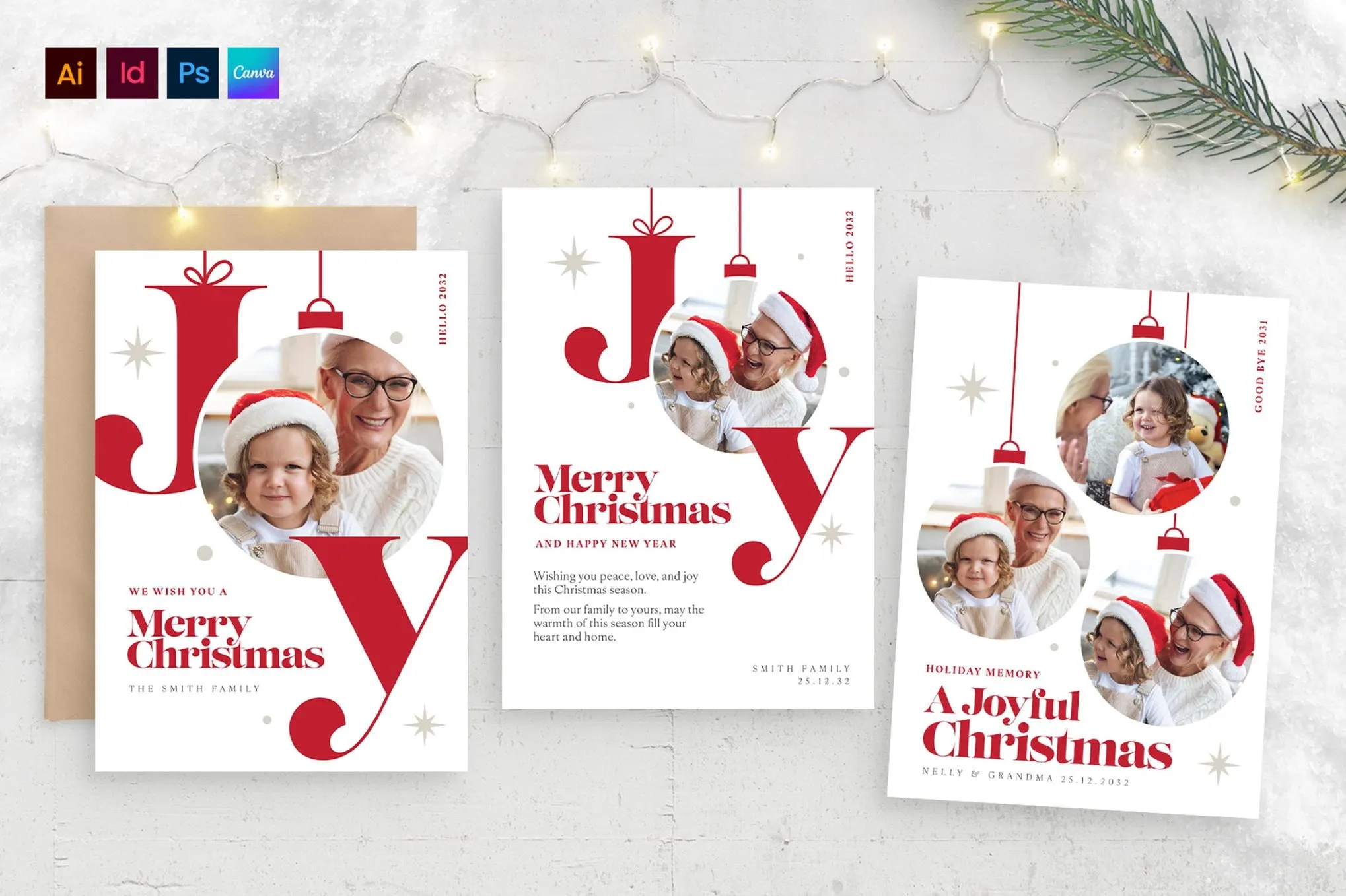 Christmas Photo Card Template