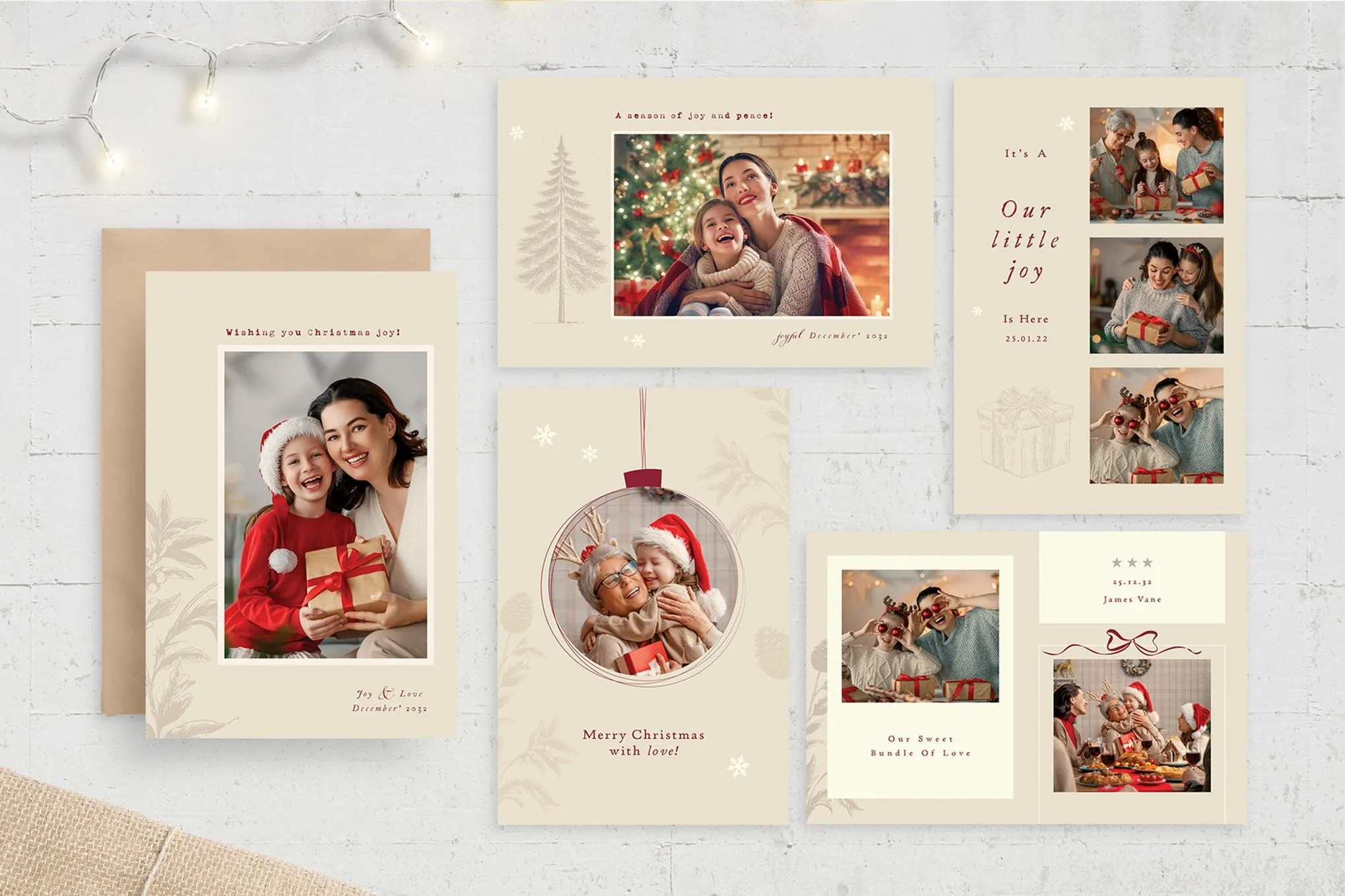 Christmas Photo Card Layouts