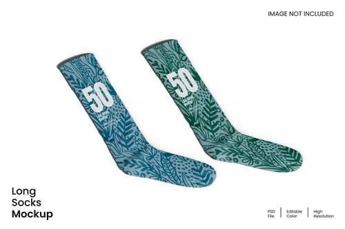 Long Socks Mockup 3LAH7K9