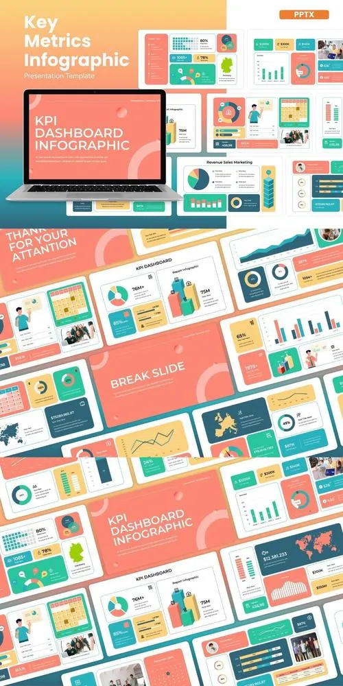 Key Metrics Infographic - Powerpoint Template 9U9Q5N3