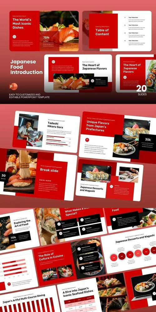 Japanese Food Introduction - Powerpoint Template SCK5ZZ2