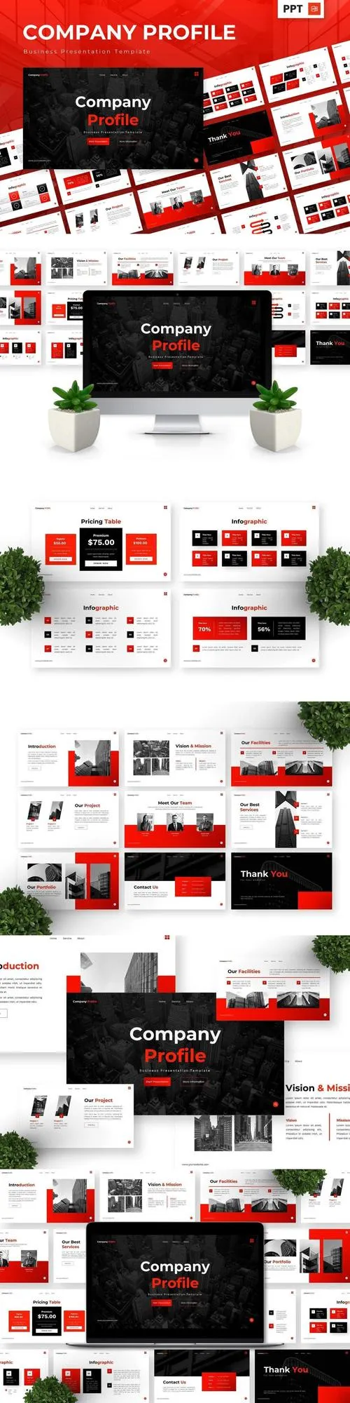 Company Profile - Business Powerpoint Templates YDKKJV2