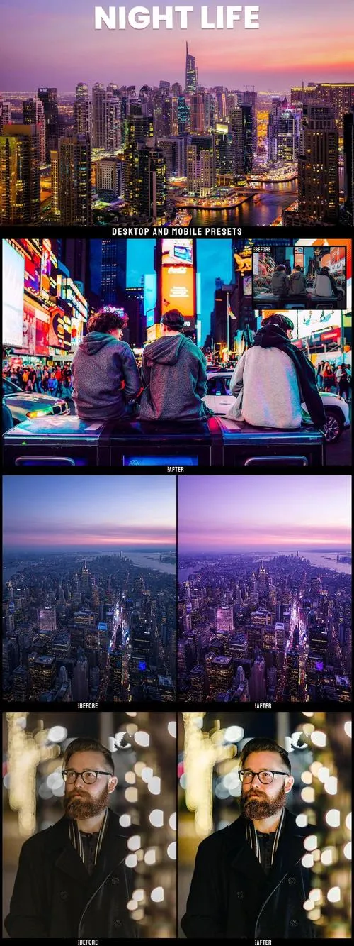 Night Life - Desktop and Mobile Presets