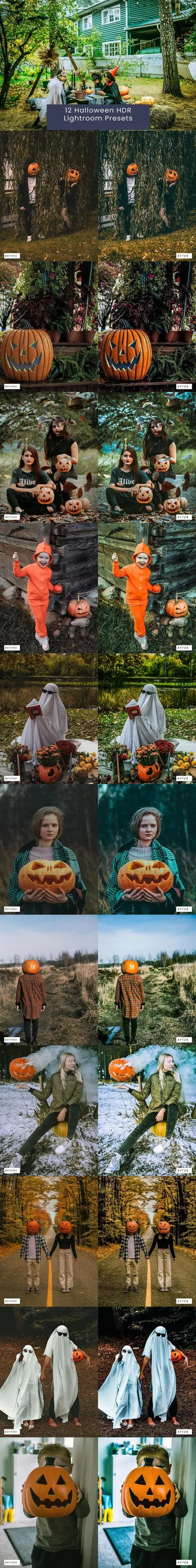 12 Halloween HDR Lightroom Presets