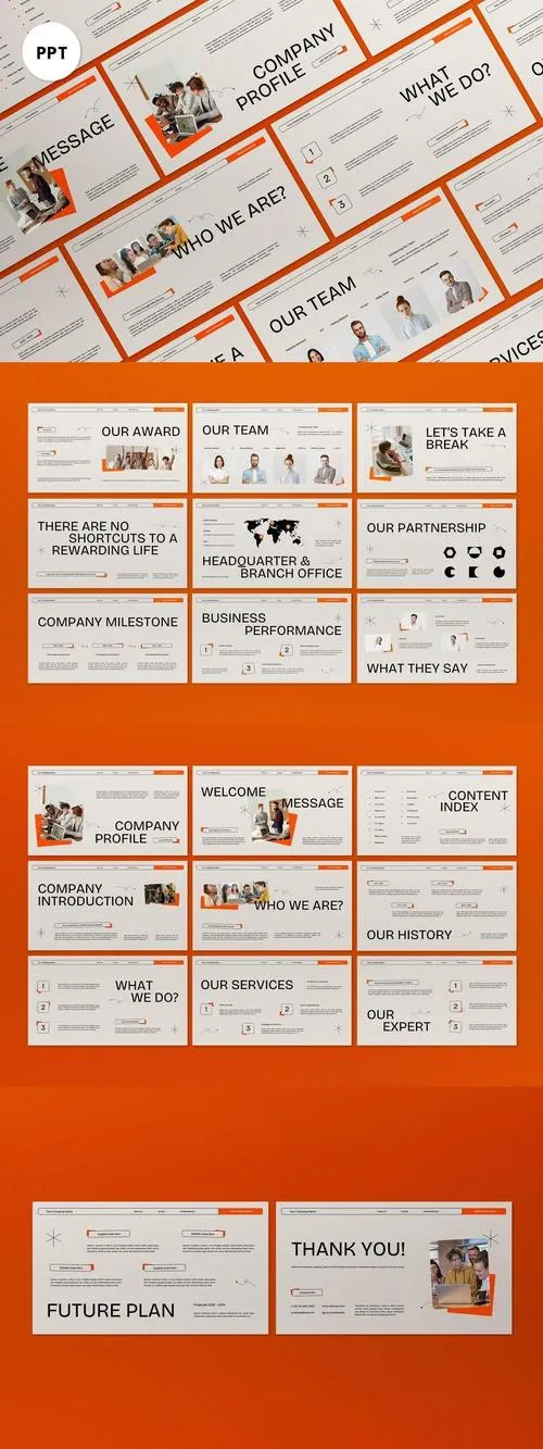 Beige Modern Creative Company Profile PPT