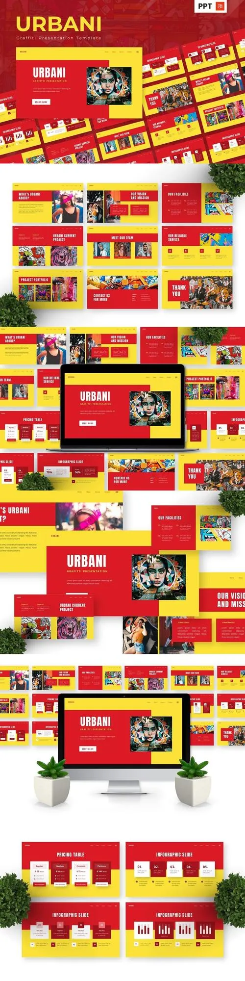 Urbani - Graffiti Powerpoint Templates DY6A6UG