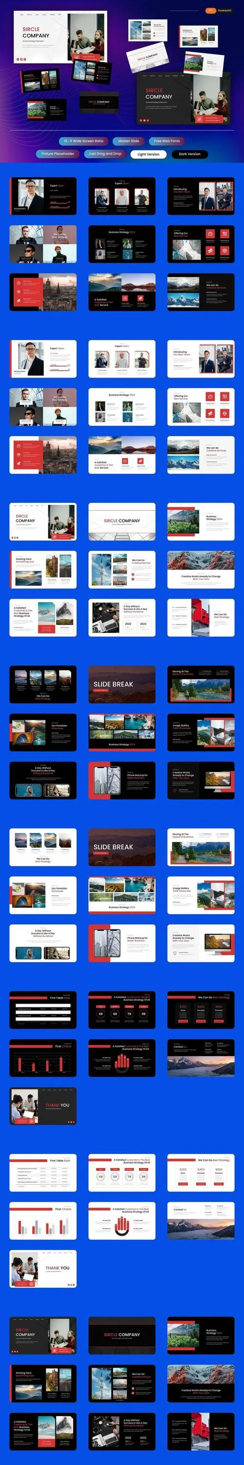 Sircle - Business Strategy PowerPoint Template Q3MJNVL