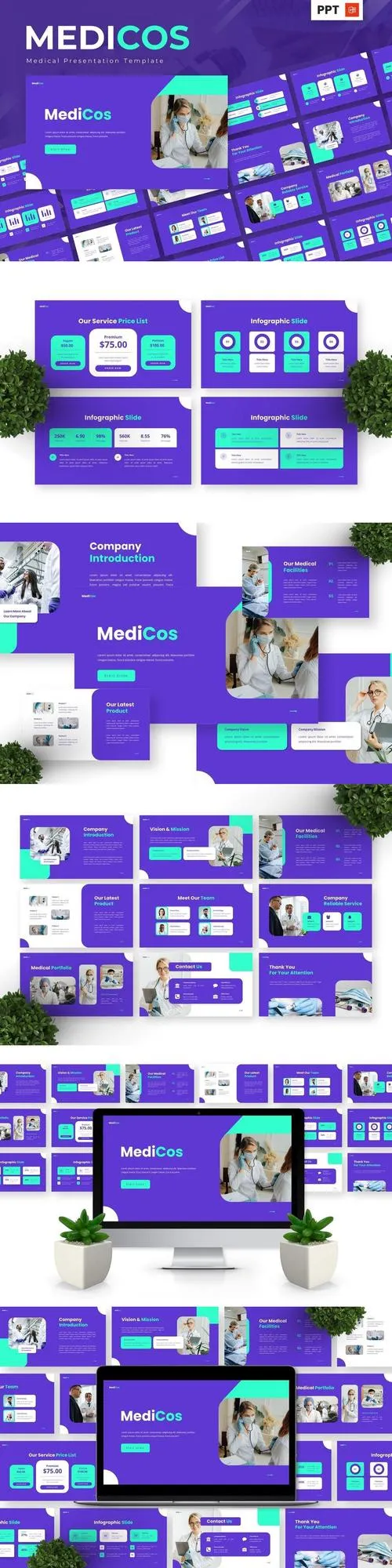 Medicos - Medical Powerpoint Templates GLH6UTA