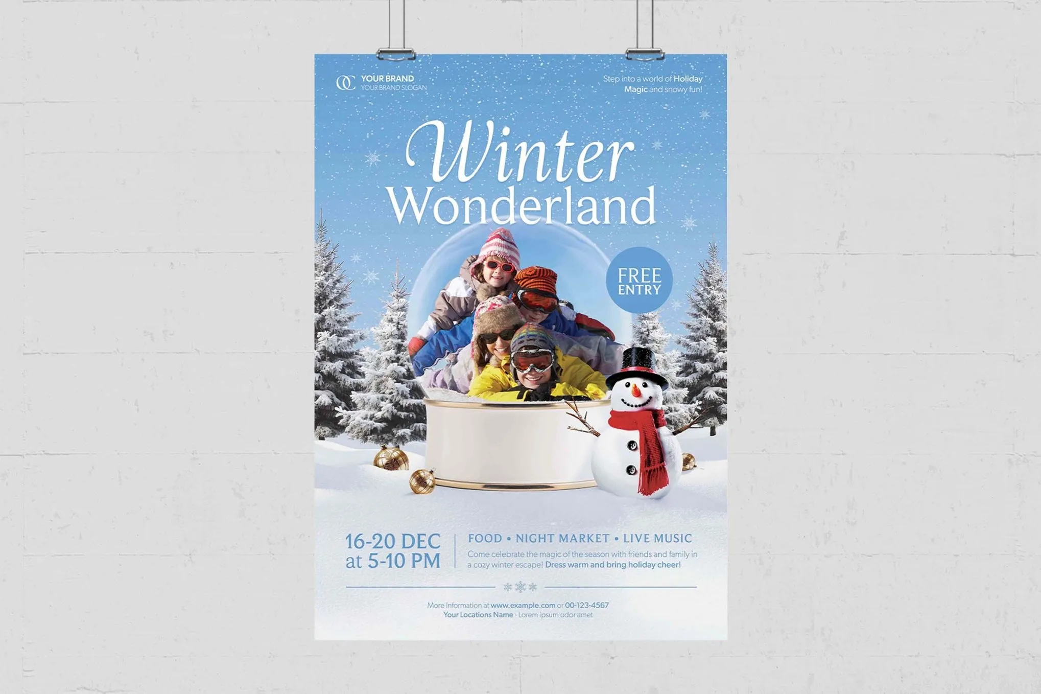 Winter Wonderland Poster Template L2YDKWS