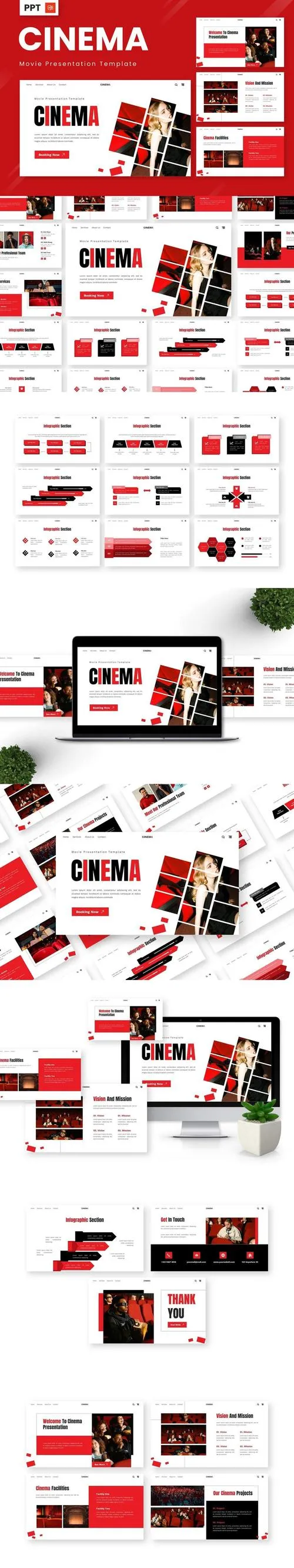 Cinema - Movie Powerpoint Templates