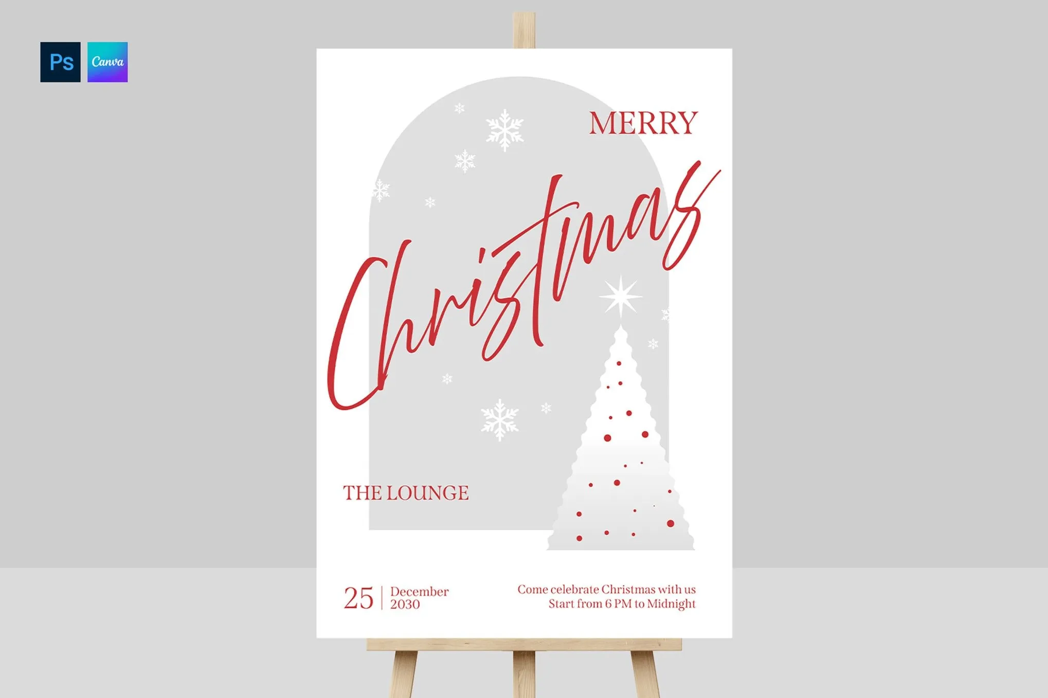 Christmas Welcome Sign Template NJ53DUY