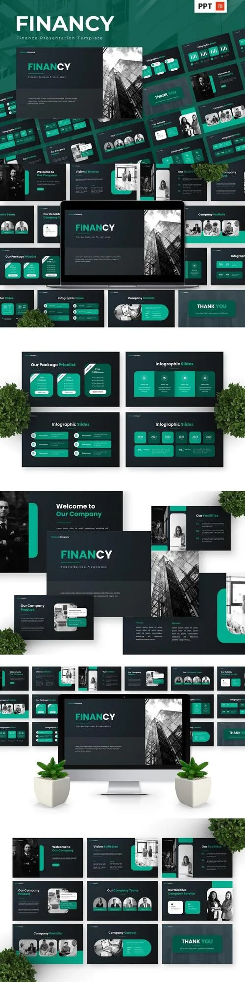 Financy - Finance Powerpoint Templates A43CRS9