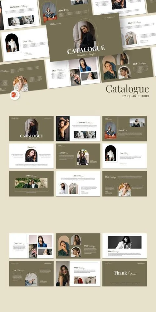 Catalogue - PowerPoint Template S7TJESQ