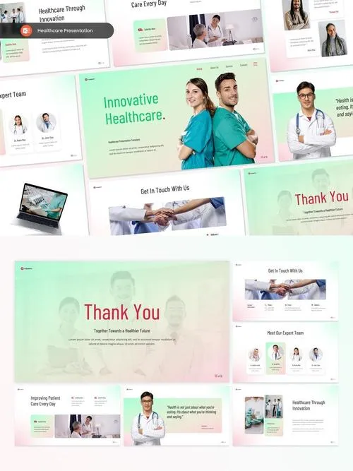 Healthcare Presentation PowerPoint Template 9QJH7U6