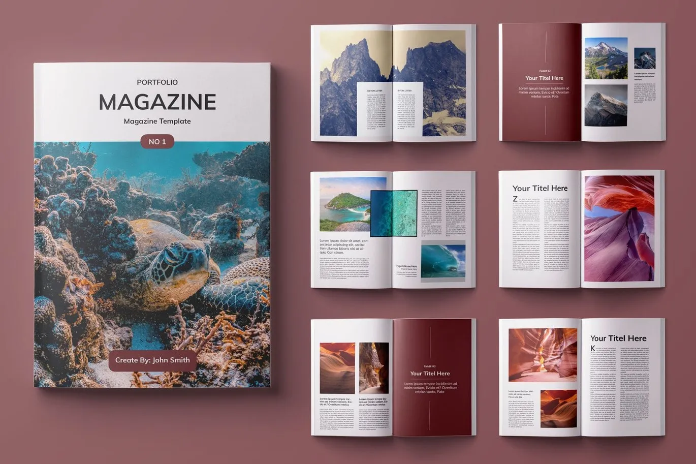 Portfolio Magazine Template