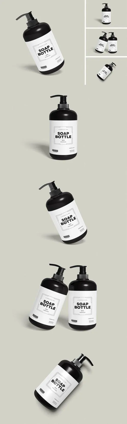 Soap Bottle Mockup FGS94ZA