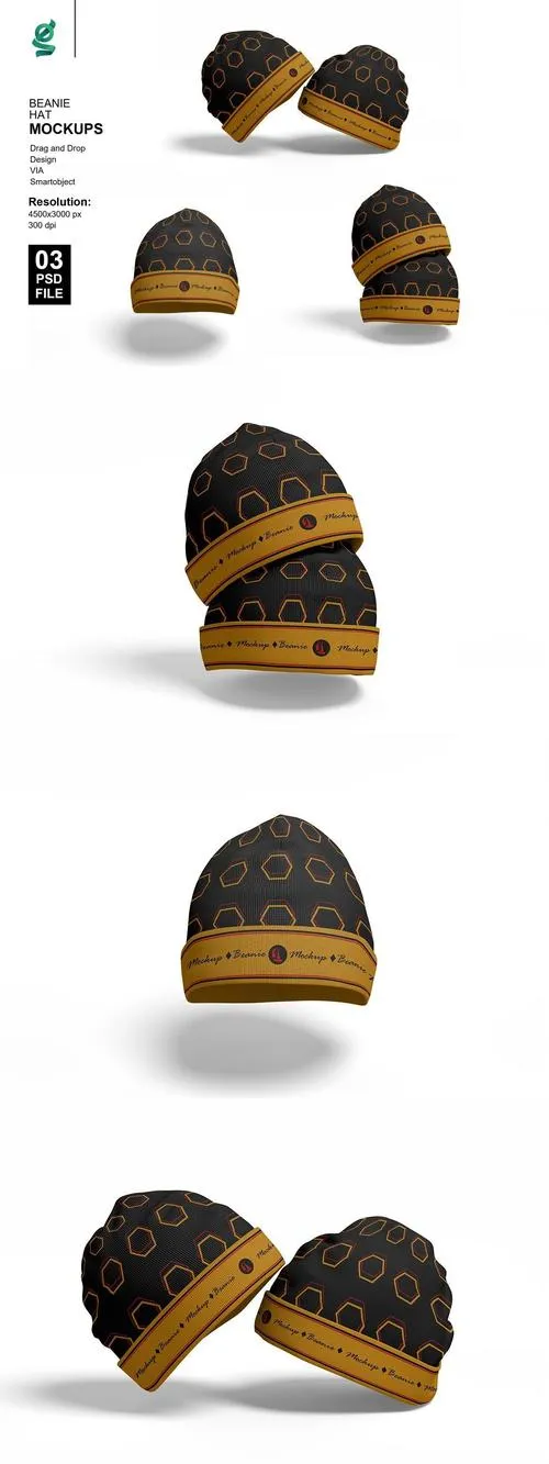 Beanie Hat Mockups VFVT2AG