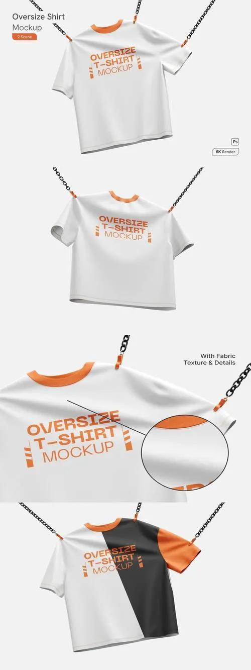 Oversize T-Shirt Mockup