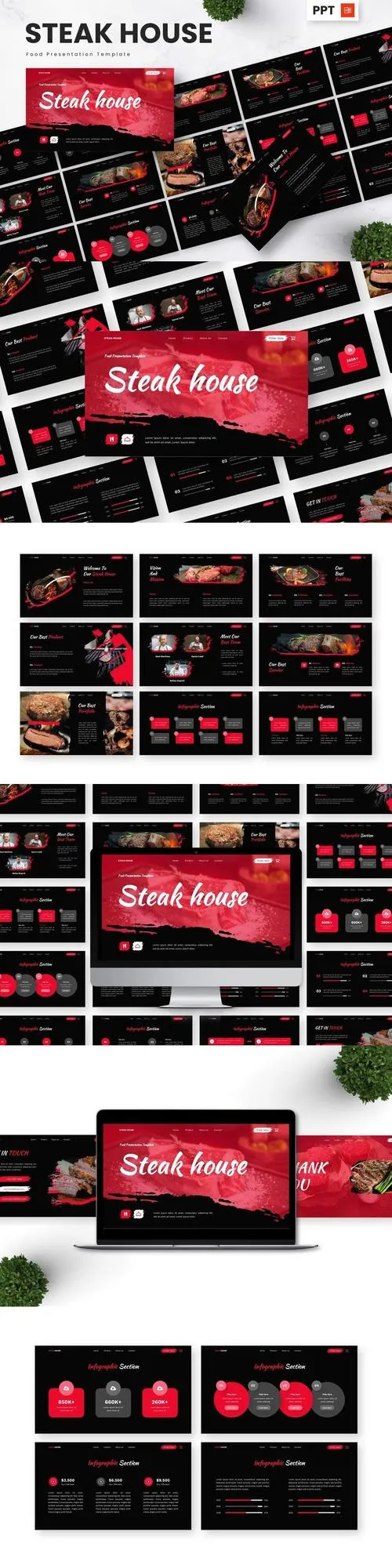 Steak House - Food Powerpoint Templates