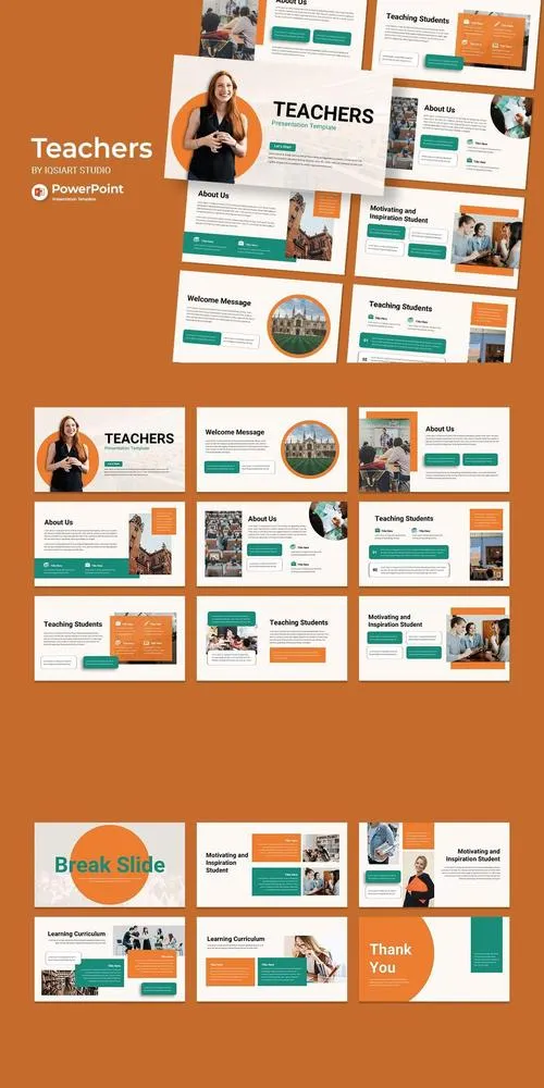 Teachers - PowerPoint Template 2DKPVPT