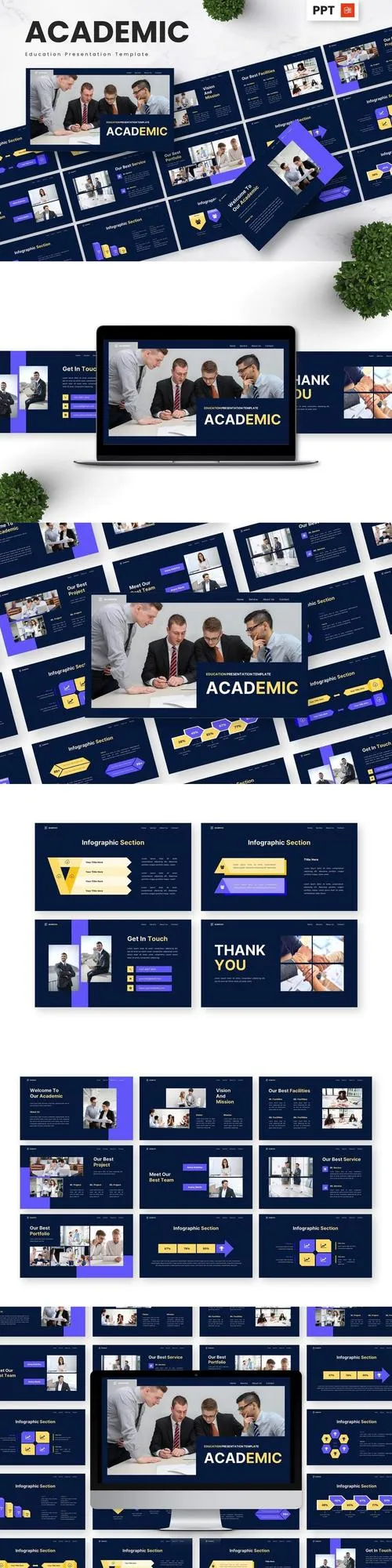 Academic - Education Powerpoint Templates