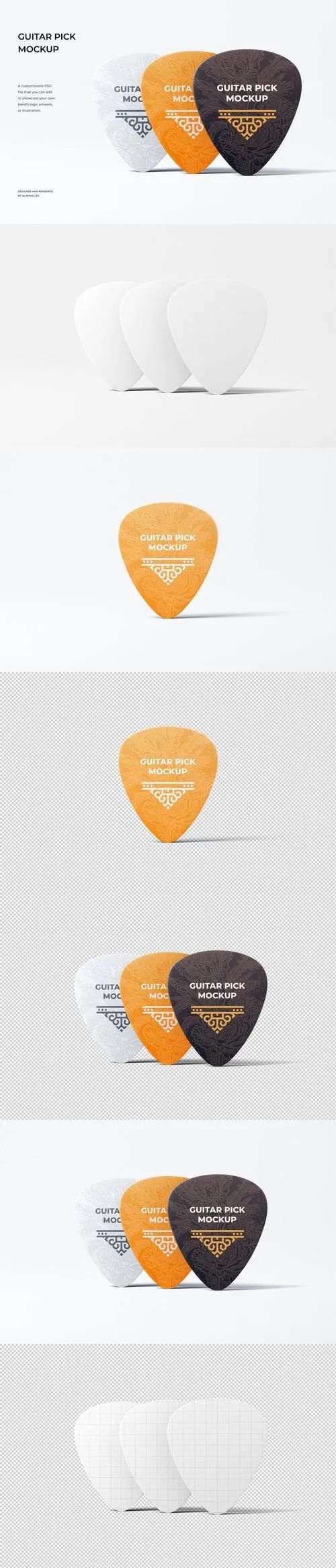 Guitar Pick Mockup BBUN5CG