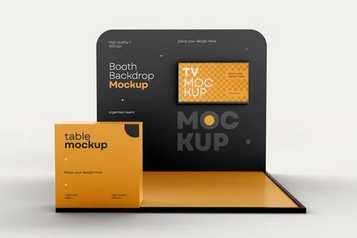 Exhibition Stand Mockup 4BJ84KT