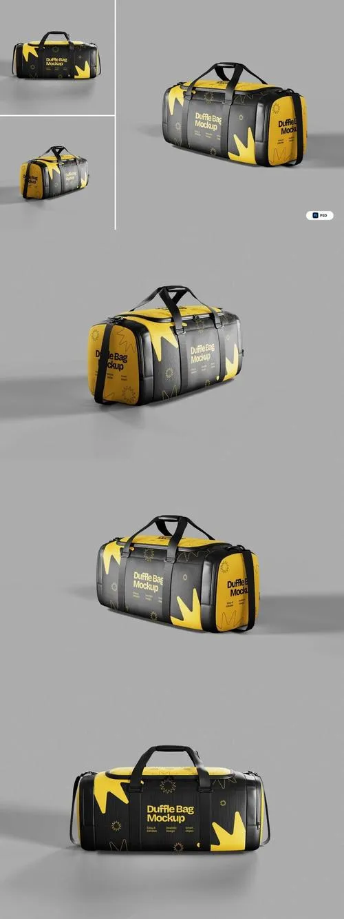 Gym Sport Bag Mockup 6W2RNBP