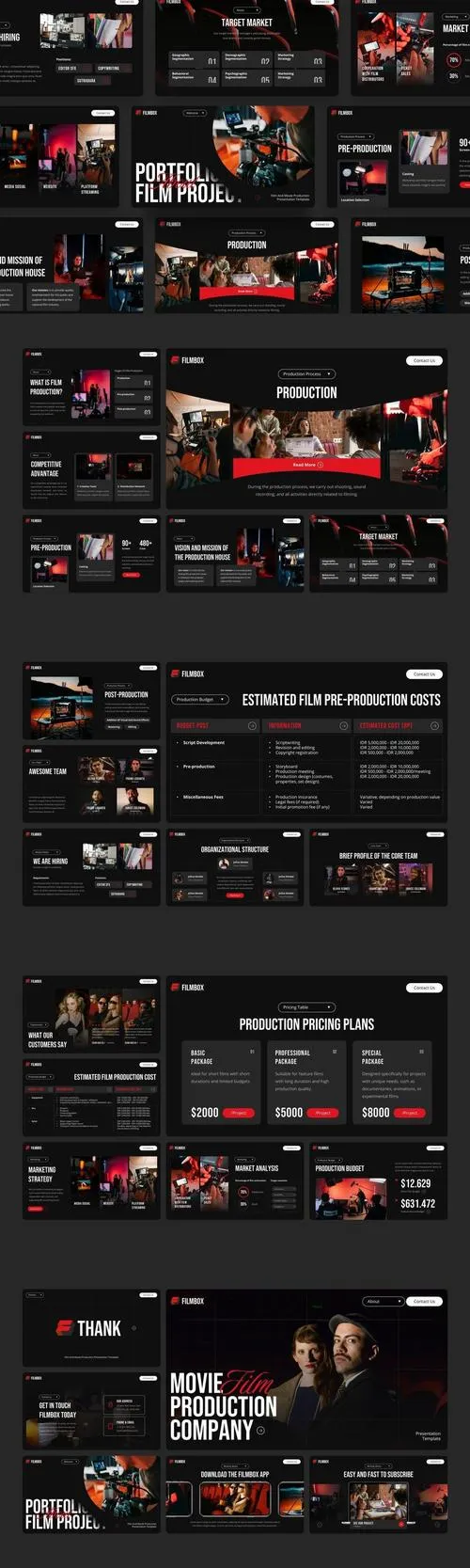 Filmbox - Film And Movie Production PowerPoint HKGC3W8