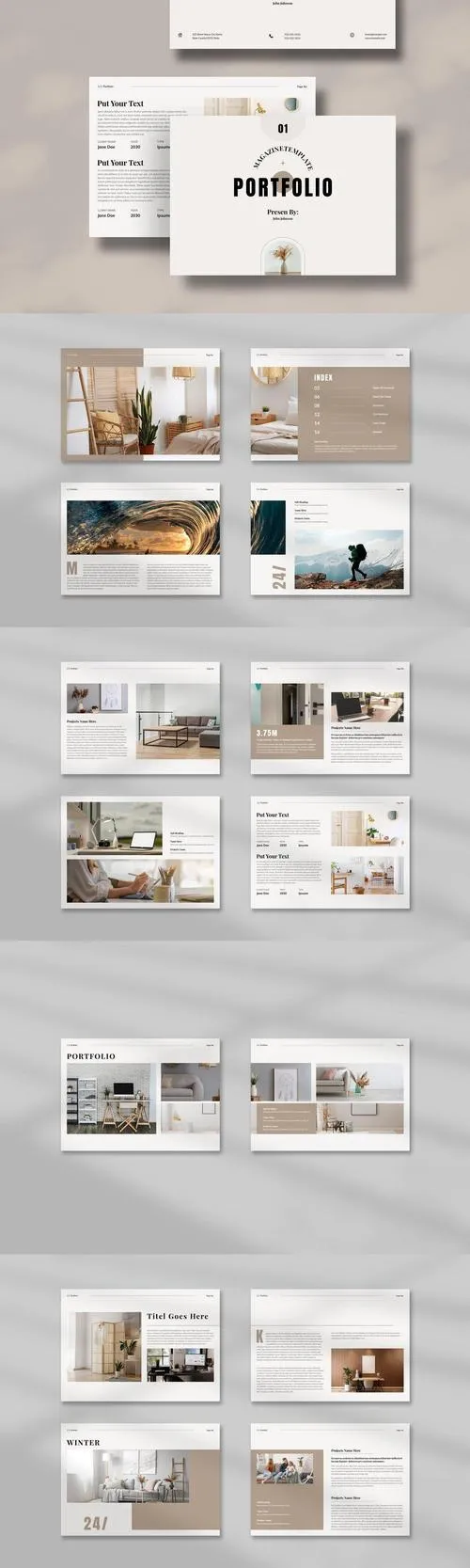 Portfolio Magazine Template Leyout